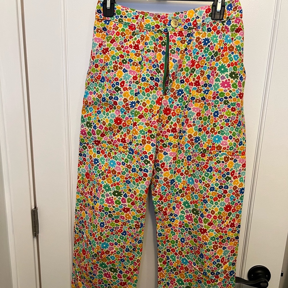Big Bud Press Wide Leg Floral Pants in Multi Color